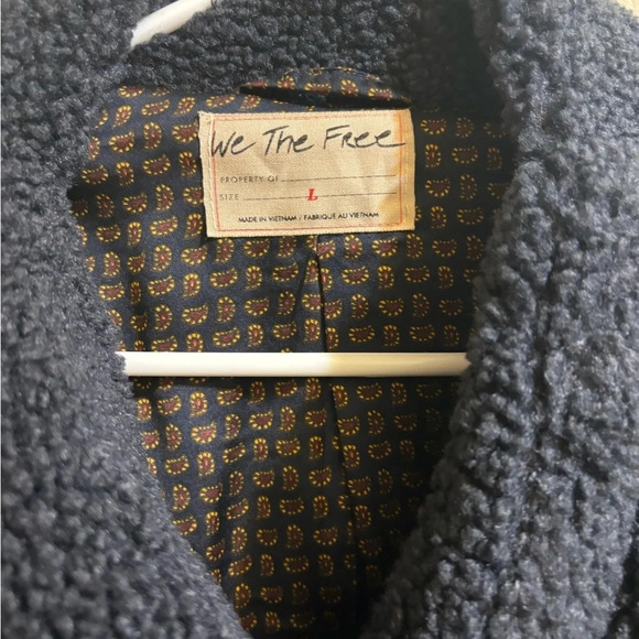 Free People Izzy Wrap Teddy Jacket Size Large - Picture 4 of 4